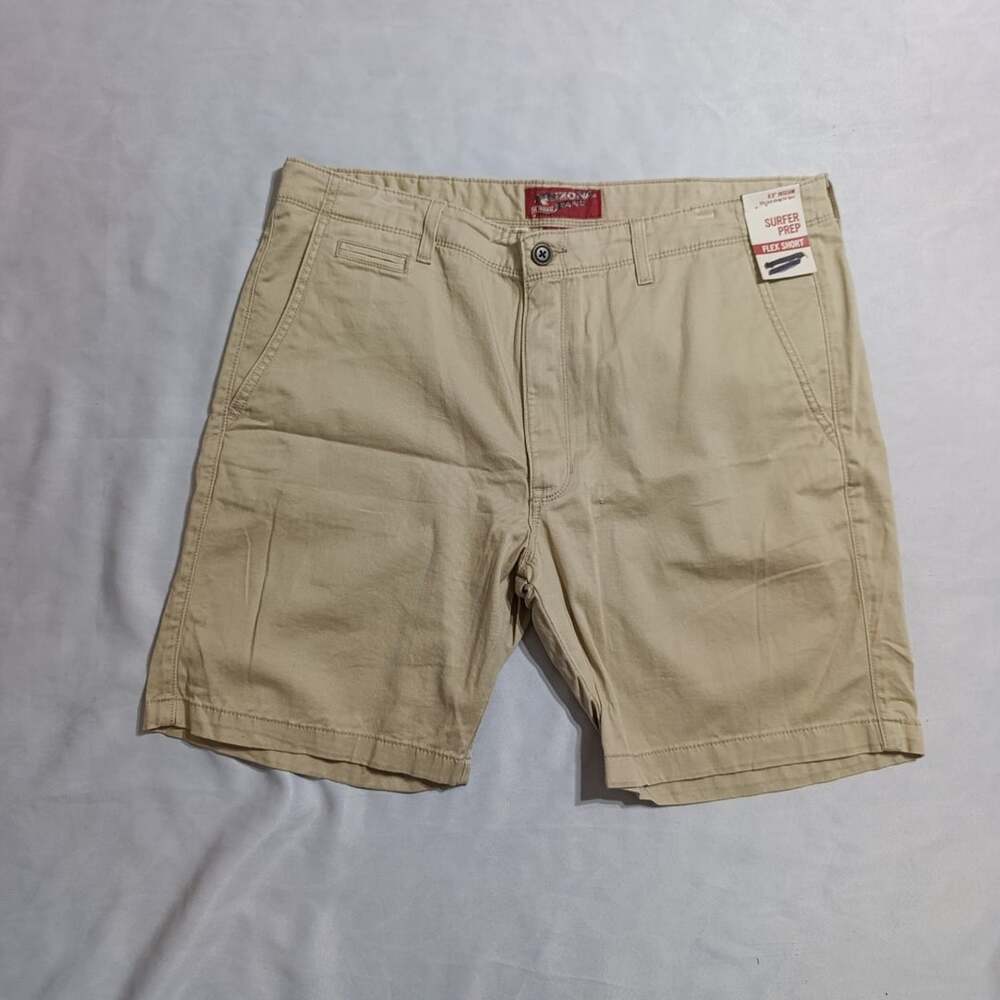 Arizona Surfer Prep Flex Short Size 40 Khaki Tan